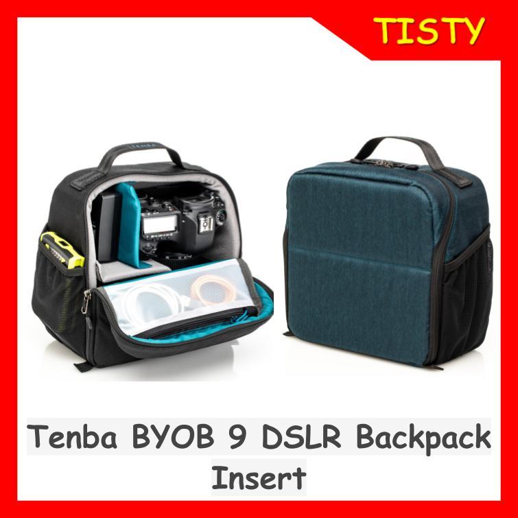 Tenba BYOB 9 DSLR Backpack Insert for DSLR and Mirrorless cameras and lenses – Black / Blue