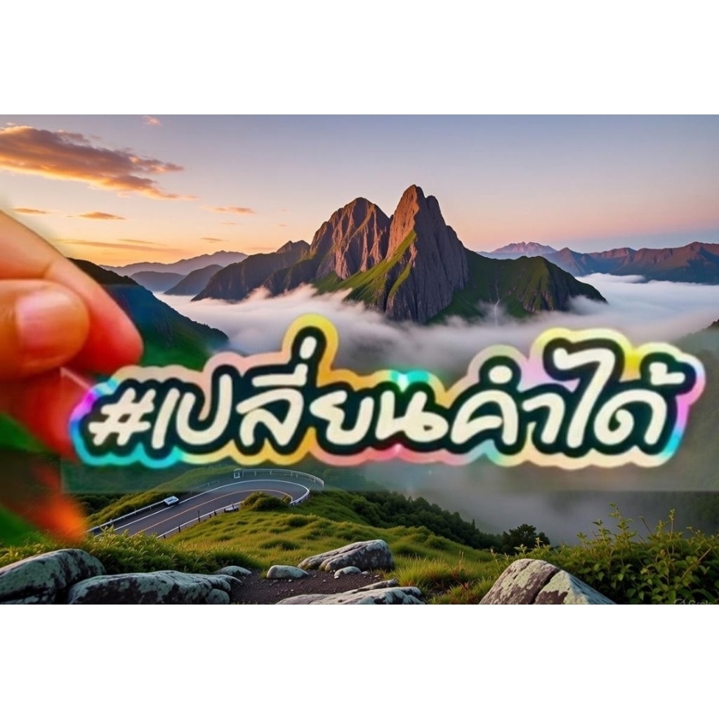 สติ๊กเกอร์ เปลี่ยนคำตามสั่งได้