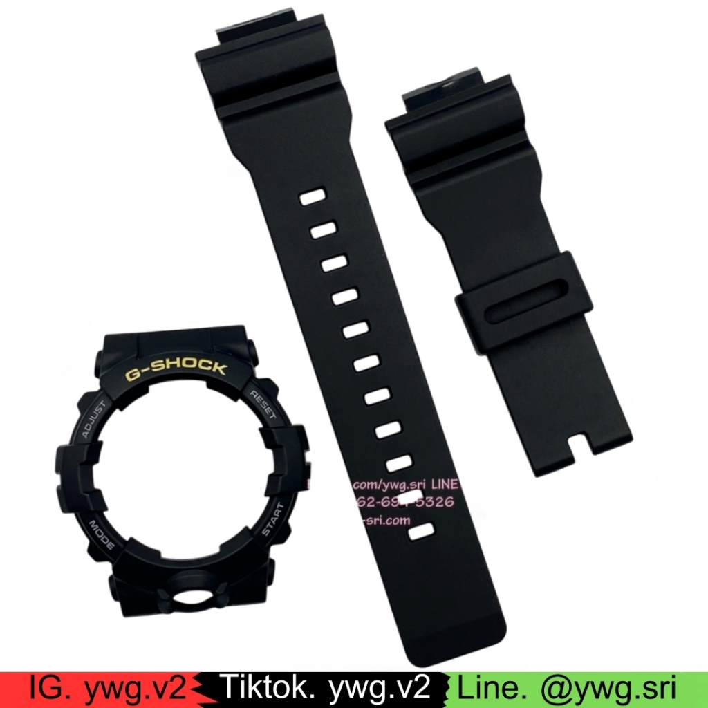 กรอบสาย G-SHOCK แท้✅ สีน้ำเงินด้านฟอนต์ฟ้า ใส่ได้กับรุ่น GA-800 ,GA-810