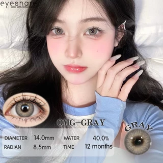 (COD)-100°-800°คอนแทคเลนส์สายตาสั้น สีน้ำตาล คอนแทคเลนส์รายวัน ใช้ได้หนึ่งปี เลนส์มินิ สีสันสดใส น่ารัก 14.0mm จัดส่งฟรี