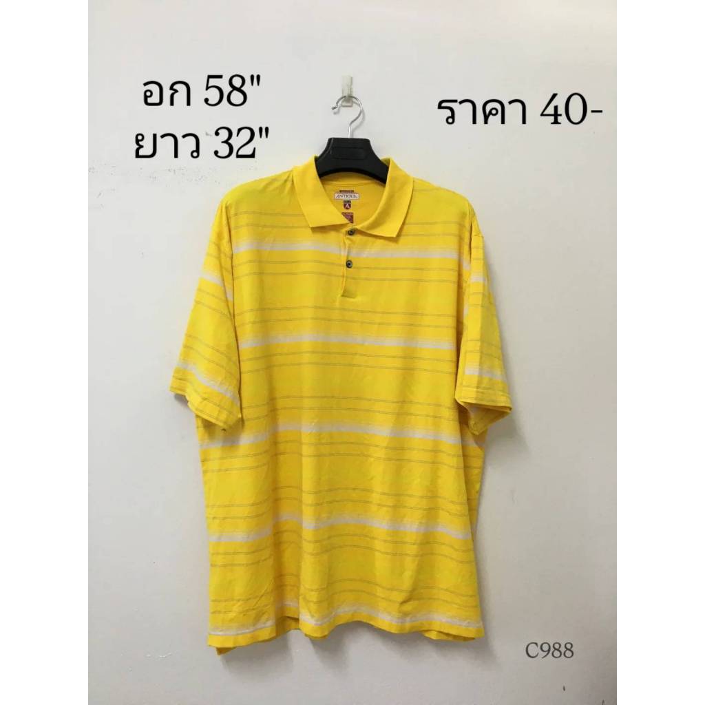 เสื้อมือสองคอปกไซส์ 4XL (C988)