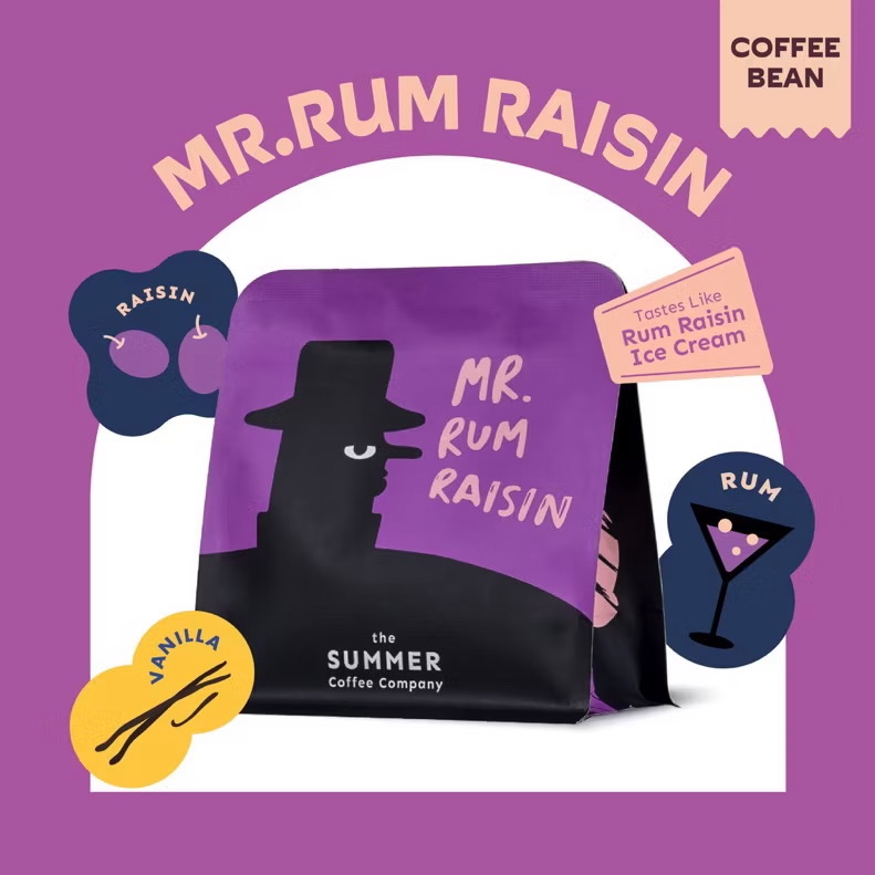 The Summer Coffee Company เมล็ดกาแฟคั่ว Mr.Rum Raisin