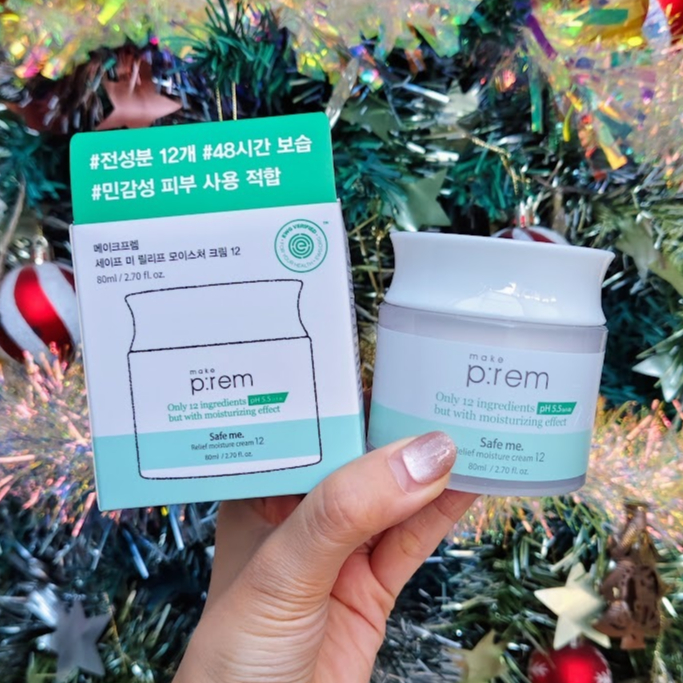 แท้จากเกาหลี 💯 Make P:rem Safe me. Relief Moisture Cream 80 ml. Make Prem ครีมบำรุงผิวสูตรอ่อนโยน