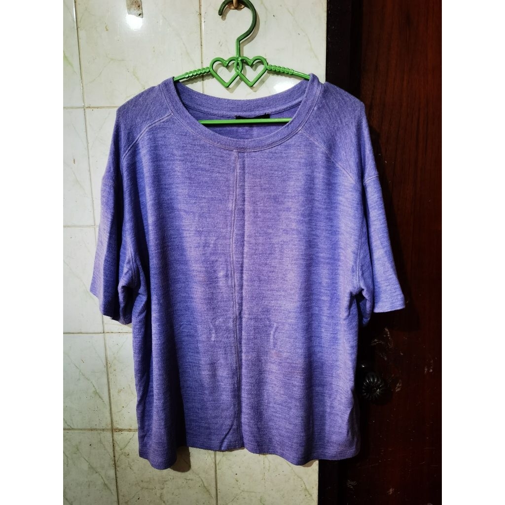เสื้อยืดสีม่วง​ Marks&Spencer