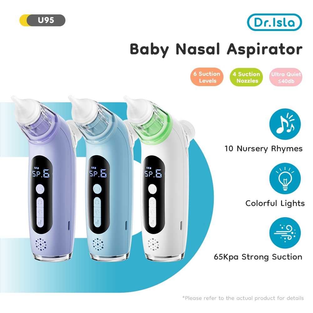 Dr.isla ที่ดูดน้ำมูกเด็ก เครื่องพ่นละออง เครื่องดูดน้ำมูก ที่ดูดน้ำมูก Soft Nasal Aspirator U95