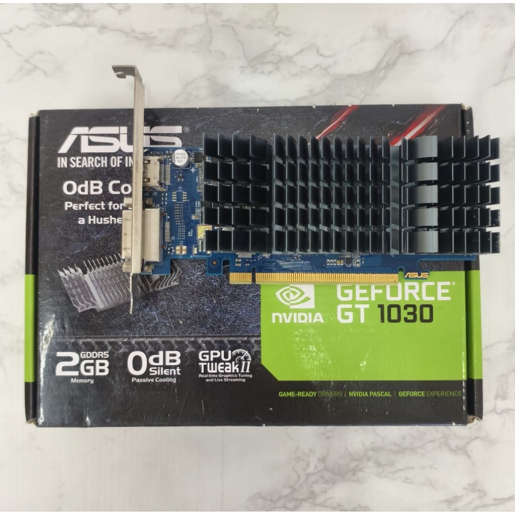 ASUS GeForce® GT 1030 2GB GDDR5 Low Profile มือสอง มีขาสั้น