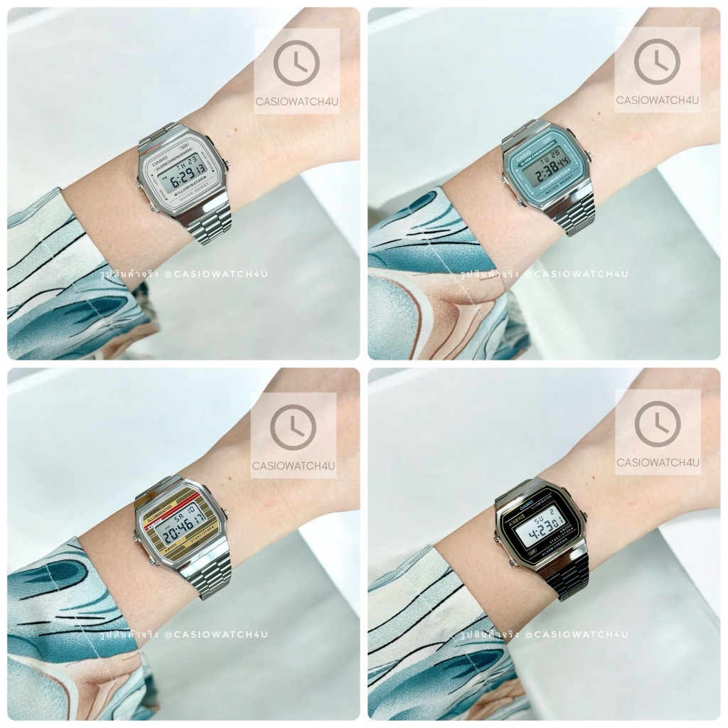 CASIO นาฬิกาข้อมือดิจิตอล ของแท้ เครื่องศูนย์ CMG รุ่น A168WA / A168 / A171WE ประกัน CMG 1 ปีเต็ม