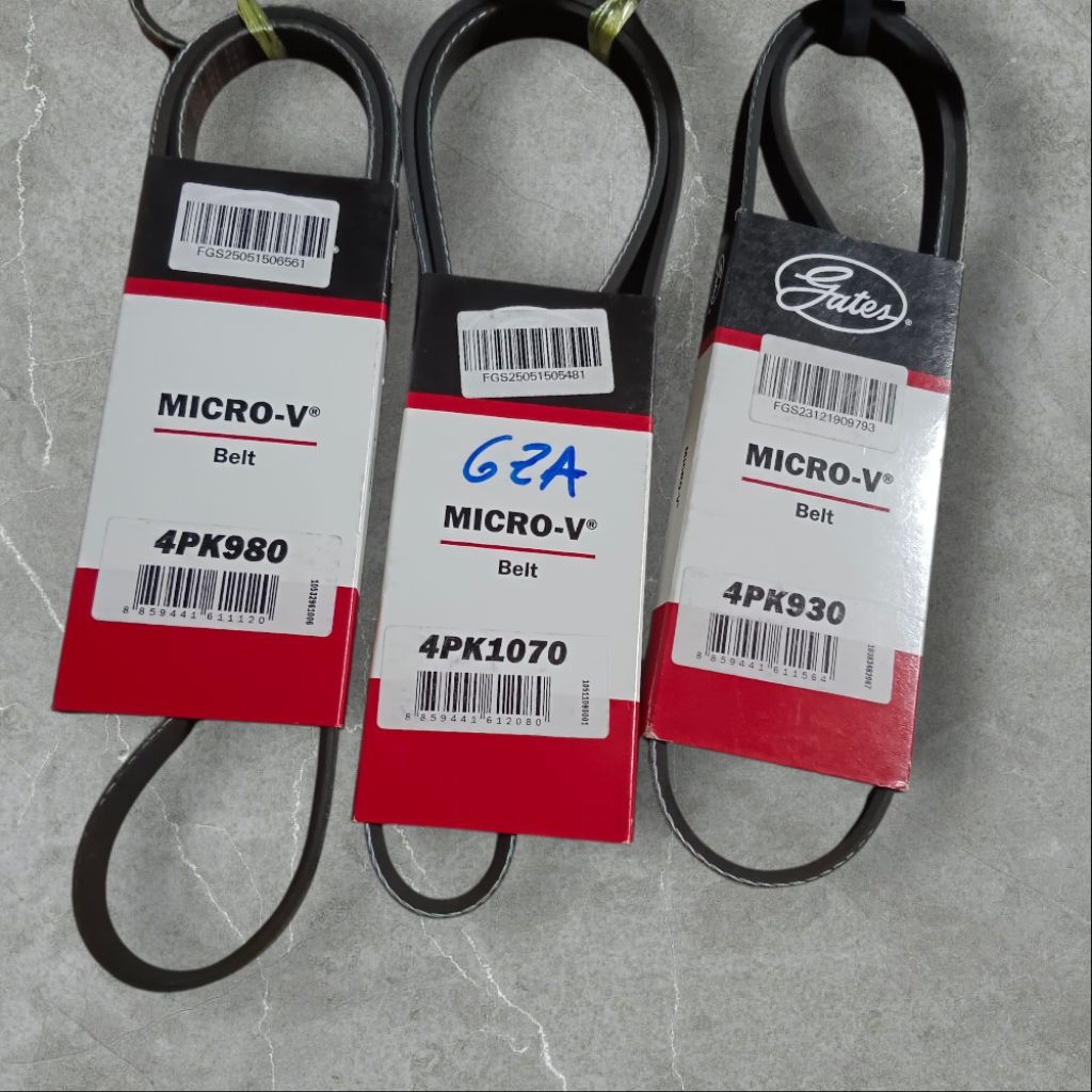 4PK980 4PK1070 4PK930 ชุดสายพานหน้าเครื่อง TRITON เบนซิน 2.4 ชุด 3เส้น แยกสั่งได้