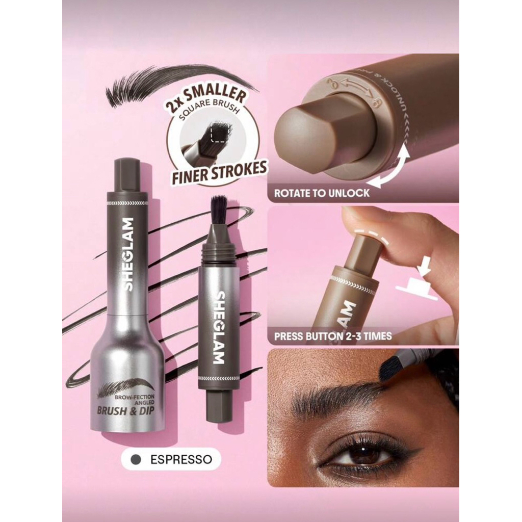 เจลเขียนคิ้ว SHEGLAM เจลพร้อมแปรงเขียนคิ้ว ติดทน เขียนคิ้ว ใช้งานสะดวก ของแท้100% - รูปที่ 5