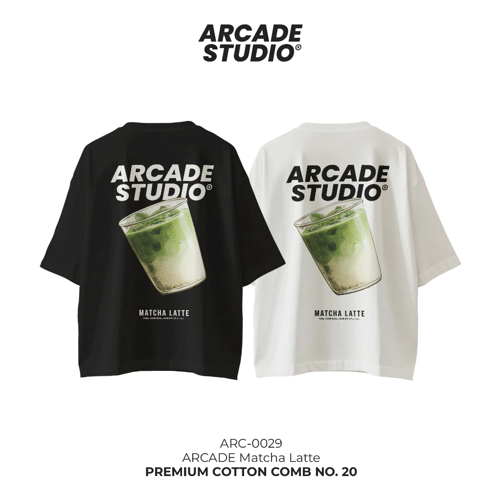 [พรี 4 วัน] ARCADE เสื้อ Matcha Latte (ARC-0029) / เสื้อ Oversize เนื้อผ้า 100% Cotton Comb 190 GSM