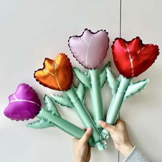 ทิวลิป ฟอยล ์ บอลลูนสุขสันต ์ วันแม ่ ตกแต ่ งวันวาเลนไทน ์