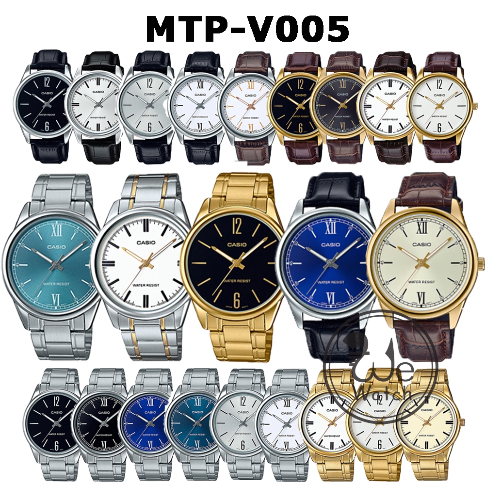 !!ประกัน1ปีและกล่อง CMG!! CASIO รุ่น MTP-V005D MTP-V005G นาฬิกาข้อมือผู้ชาย MTPV005 MTP-V005