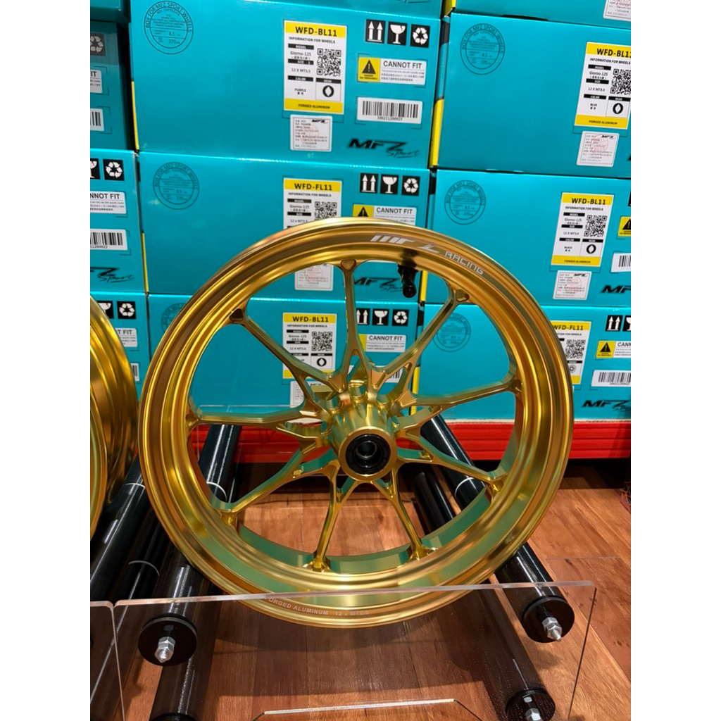 ล้อ forged MFZ Honda giorno สีทองดุมเต็ม - รูปที่ 2