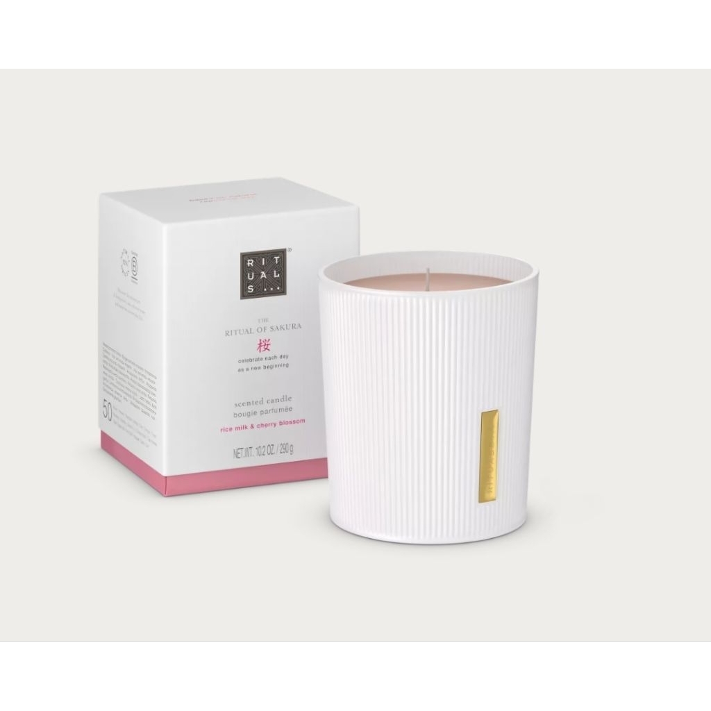 พร้อมส่ง เทียนหอม The Ritual of Sakura จากแบรนด์ Rituals 290 g.