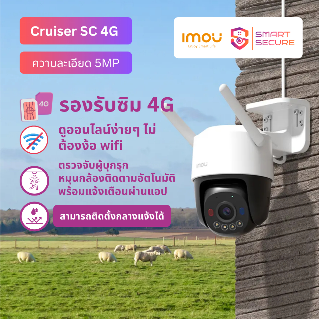 กล้องวงจรปิด IMOU Cruiser SC 4G