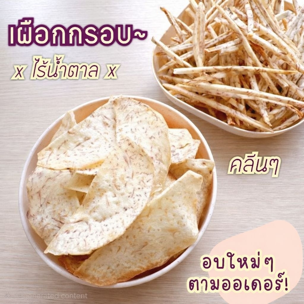 เผือกกรอบ ❌ไร้น้ำตาล ❌ไม่ผสมแป้ง! ขนมคลีน กินเพลินไม่กลัวอ้วน♥️