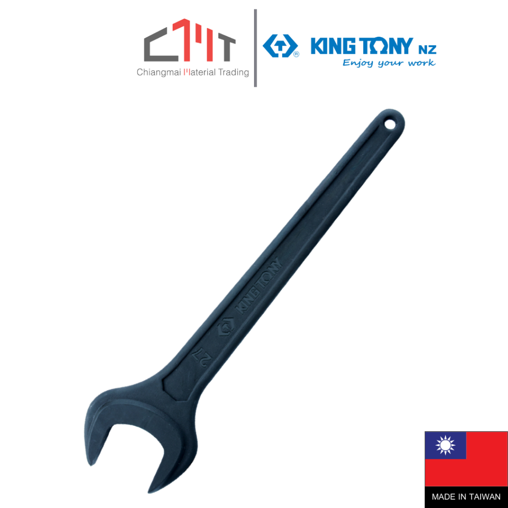 KING TONY ประแจปากตายหัวเดี่ยวสีดำ ขนาด 17mm - 41mm. No.10F0