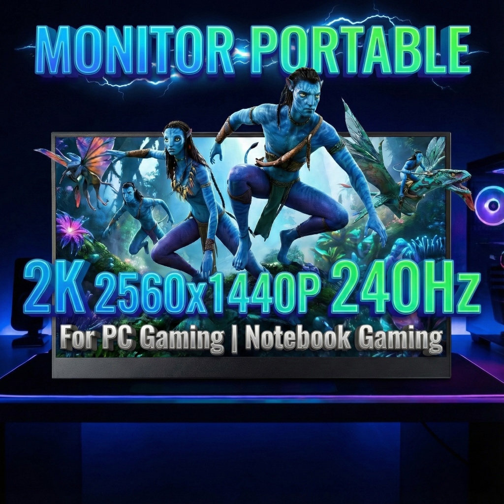 [พร้อมส่ง] จอพกพา 17.3" 2K 240Hz Fast IPS 100% sRGB จอเกมมิ่งพกพา ภาพคมชัด ลื่นไหล ประกัน 1 ปี | Kin
