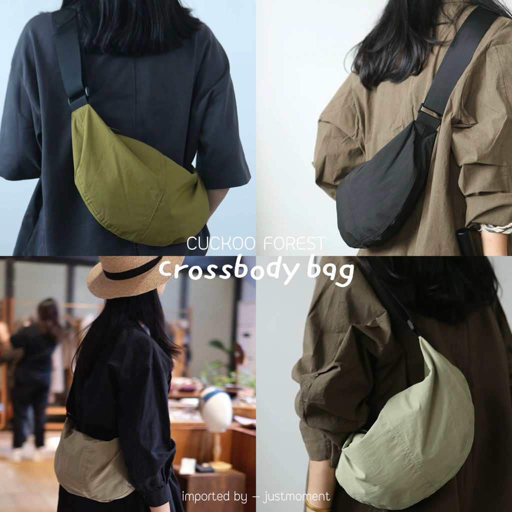 (ร้านไทย—มีพร้อมส่งค่ะ) crossbody bag ; CUCKOO FOREST แท้ 100% สายปรับได้ กันน้ำได้ | justmoment