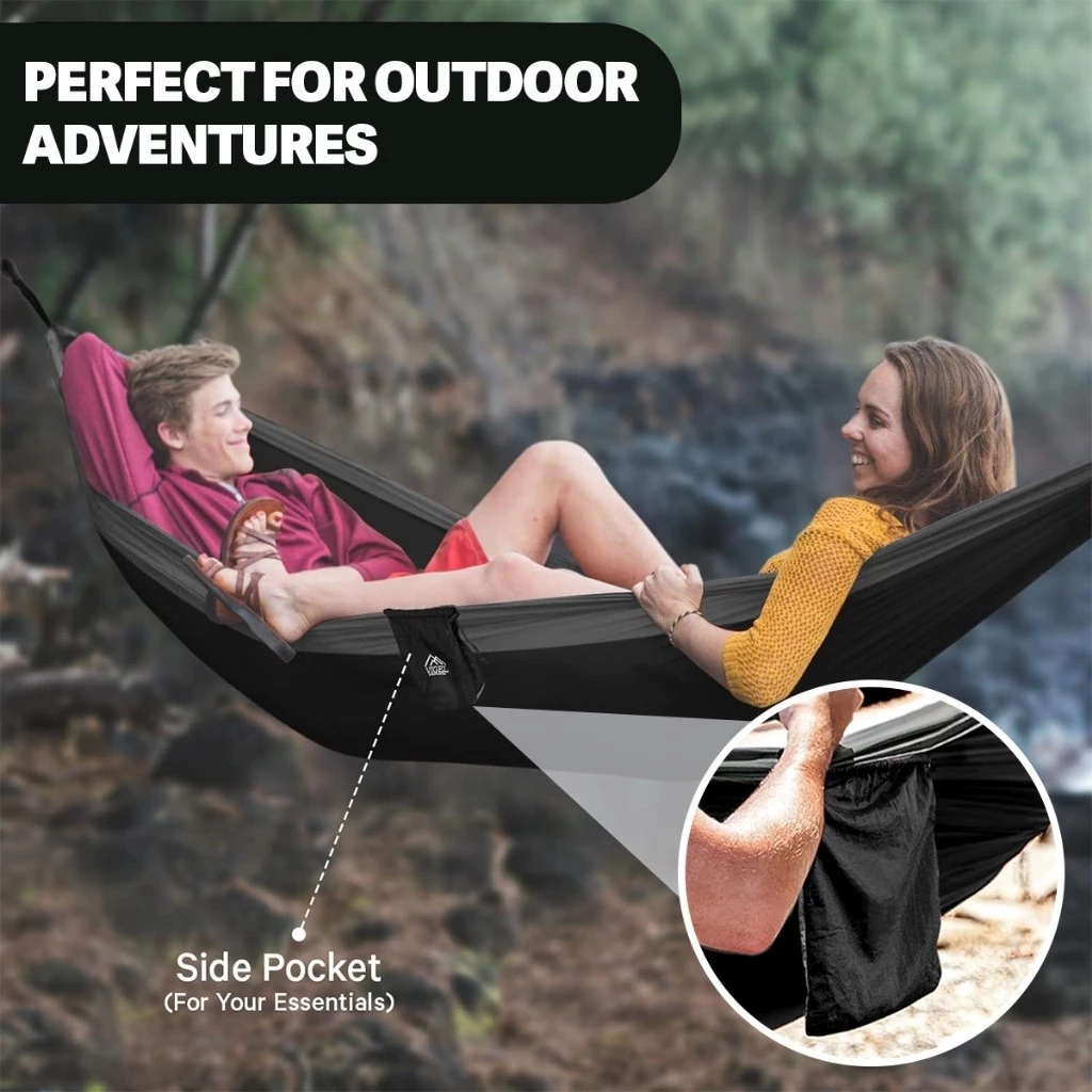 270x140cm เปลญวนผู้ใหญ่ เปล เปลสนาม พร้อมเชือก camping hammock camp thumbnail 9