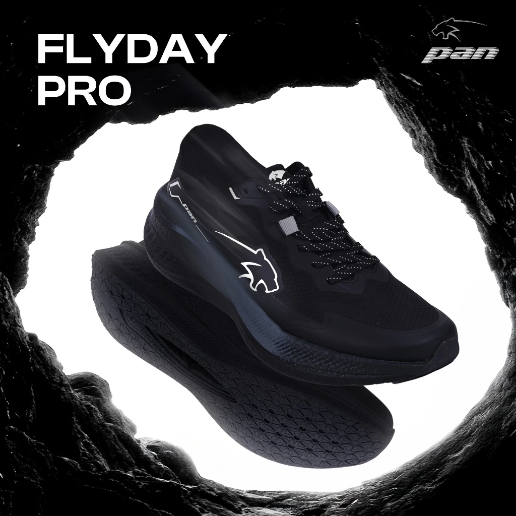 PAN รองเท้าวิ่ง รุ่น FLYDAY PRO - “สีดำ37,38หมดค่ะ” | APFL614 รองเท้าวิ่งใส่สบาย น้ำหนักเบา ระบายอากาศ