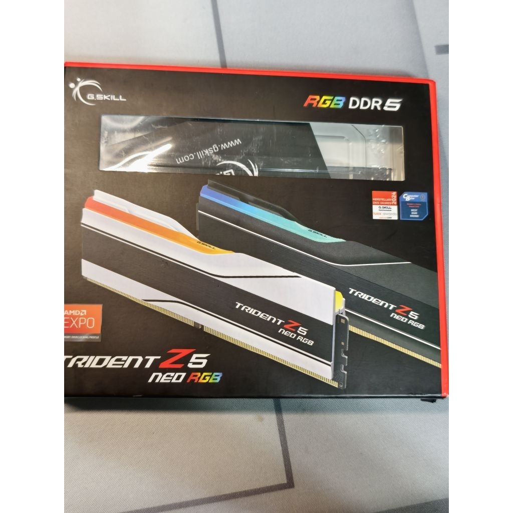 มือ 2 Gskill Trident Z5 Neo RGB 32GB (2x16GB) DDR5-6000 CL26-36-36-96 AMD EXPO