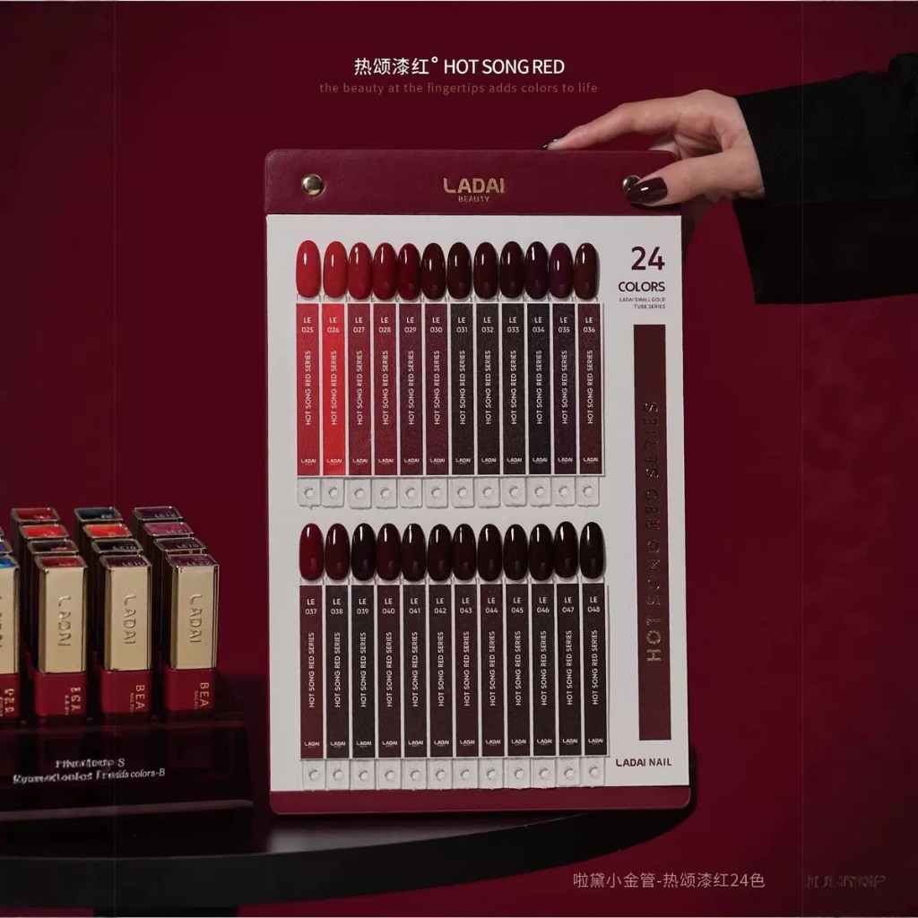 Ladai Hot Song Red Series 24 สี โทนแดงพร้อมชาร์จสำเร็จรูป