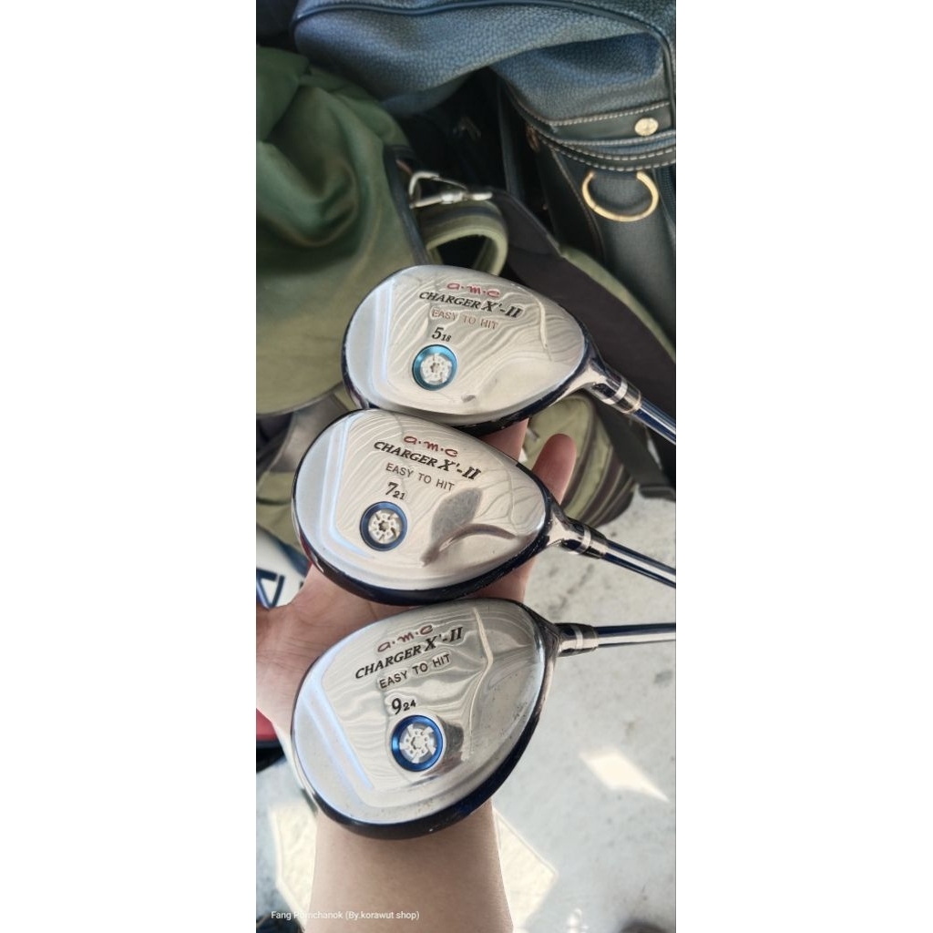 ไม้กอล์ฟมือสอง ชุดไม้ Hybrid a.m.c. (5-7-9 3ชิ้น.) FLEX-R  สภาพดี ไม่บุบไม่แตก