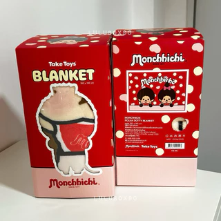 (พร้อมส่ง/ของแท้💯) Monchhichi blanket ผ้าห่มมอนชิชิ ขนาด 100*140cm. ลิขสิทธิแท้ มาพร้อมกล่อง