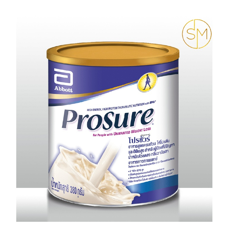 PROSURE 380g  โปรชัวร์ ชนิดผง วานิลา EXP 07/2028