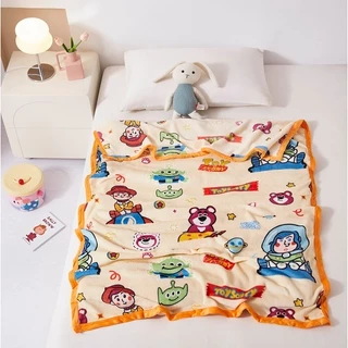 ผ้าห่มนาโน ของขวัญ ของฝาก ผ้าห่มติดรถ ลายน่ารัก แพคเกจถุงซิปสวยงาม มี 2 ขนาด (3 ฟุต/5 ฟุต)