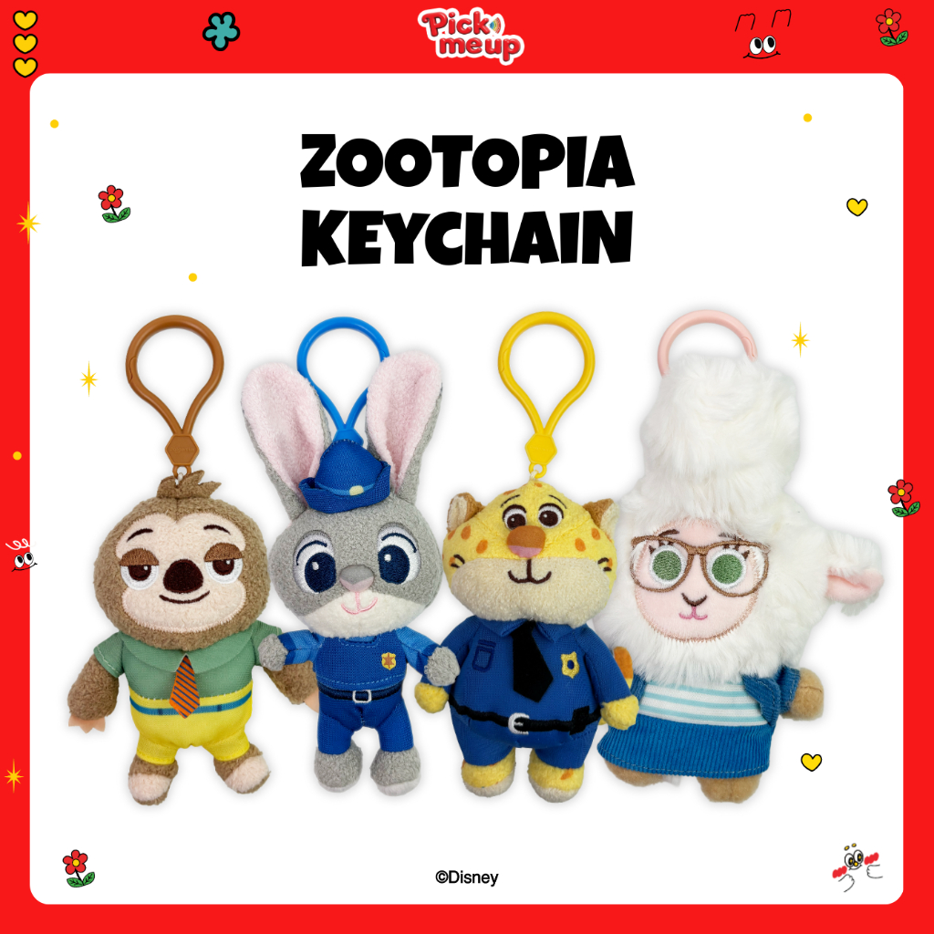 PickMeUp ตุ๊กตาพวงกุญแจ ZOOTOPIA ลิขสิทธิ์ Disney