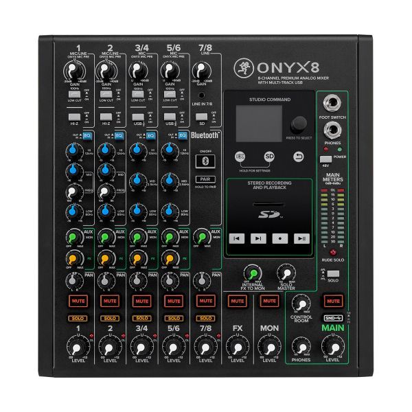 Mackie ONYX8  มิกซ์เซอร์ 8 ch with Multitrack USB
