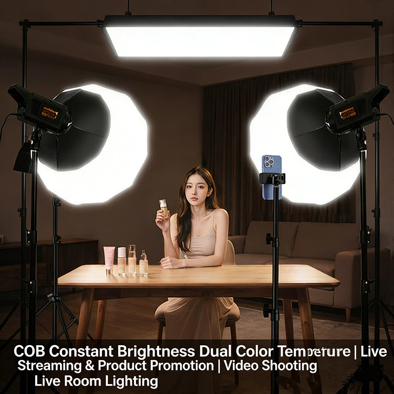 ไฟสตูดิโอ LED 500W พร้อม Lantern Softbox 65ซม และขาตั้ง thumbnail 8