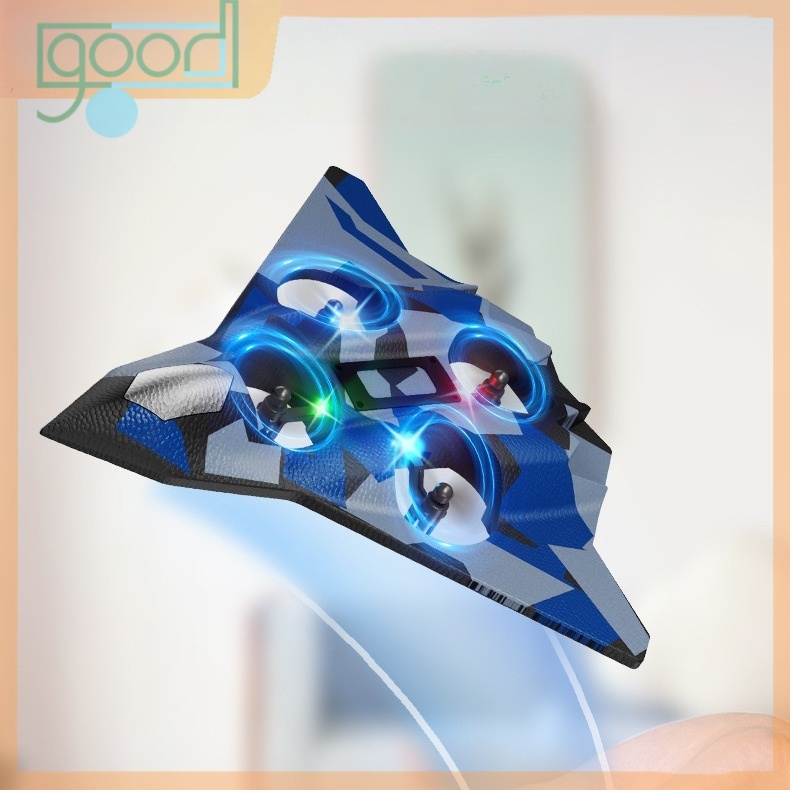 ของเล่นเครื่องบินโฟมควบคุมระยะไกล มาพร้อมระบบกันสั่น 4 แกนที่อัพเกรดใหม่ ตัวเครื่อง ABS ยืดหยุ่นสูง รูปลักษณ์เท่ ควบคุมไ - รูปที่ 7