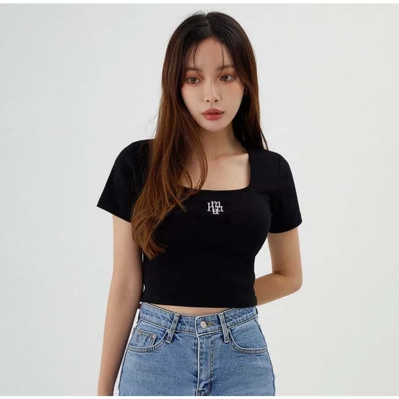 MUAHMUAH【ของแท้ 100 %】เสื้อยืดแขนสั้น Classic Logo แฟชั่น