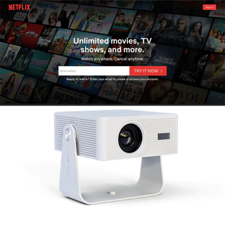 [ควบคุม Netflix ได้เลย] FUNFOOX ZIRA โปรเจคเตอร์ชอร์ตทรอว์ |2เมตร ภาพ100นิ้ว | Android 13 | รองรับ4K |2G+16G|WIFI บลูทูธ