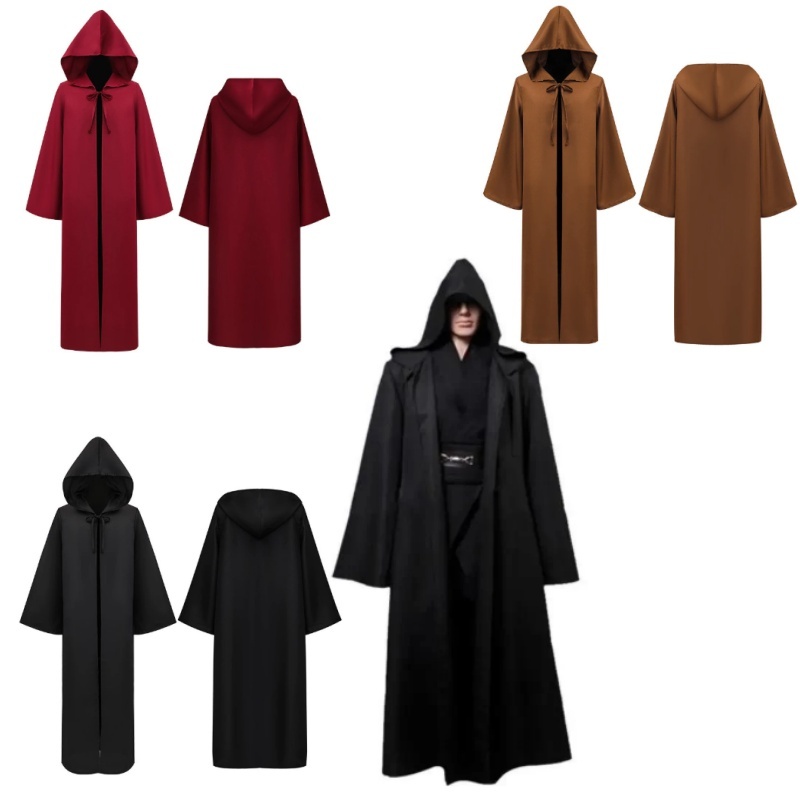 Star Wars Cosplay Warrior Cloak Robe Halloween Party Cosplay Costume Fashion Casual Wear for Adults Unisex