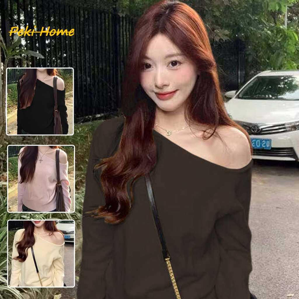 เสื้อสเวตเตอร์ไหมพรม สไตล์เกาหลี สวมใส่สบาย