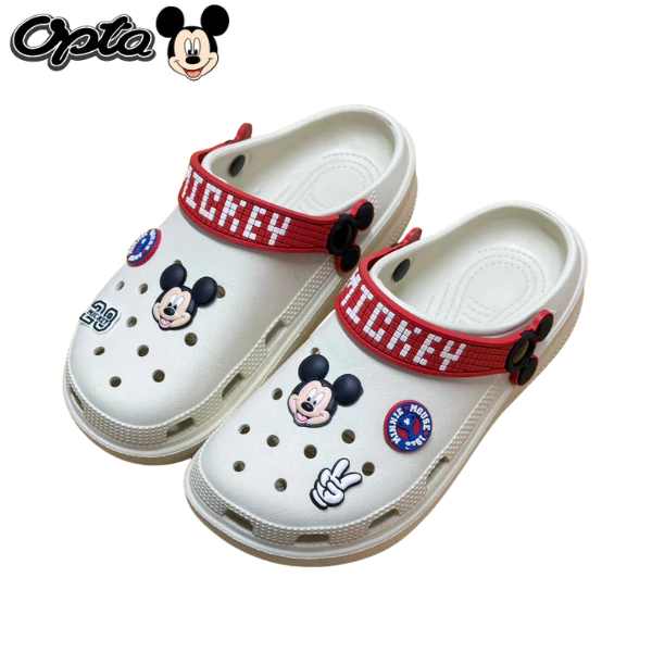 OPTA Mickey mouse รองเท้าหัวโตผู้หญิง เนื้อ EVA พื้นนื่มไส่สบาย ลิขสิทธิ์แท้ 100%