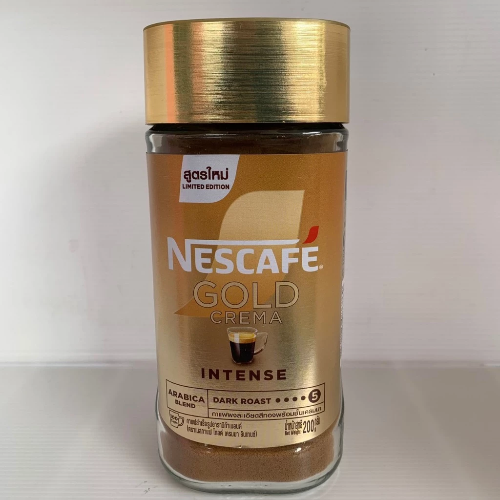 เนสกาแฟ โกลด์ เครมมา อินเทนส์ 200 กรัม Nescafe GOLD CREMA INTENSE Weight 200 Gram