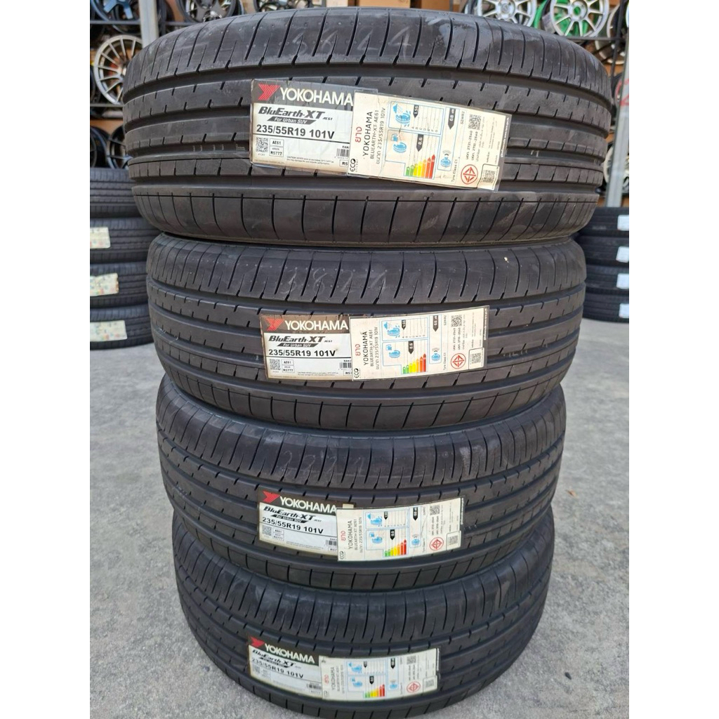 🚓🚗yokohama 235/55/19 ae61 ญี่ปุ่น ยางใหม่ปี24