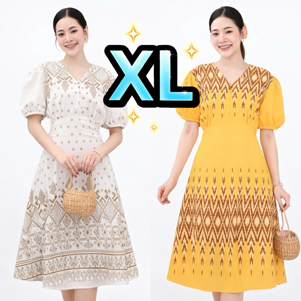 ไซส์ XL ชุดไทยสาวอวบ เสื้อผ้าสาวอวบ เดรสสาวอวบ เสื้อสาวอวบ แฟชั่นสาวอวบ ชุดผ้าไทยสาวอวบ ชุดสาวอวบอ้วน
