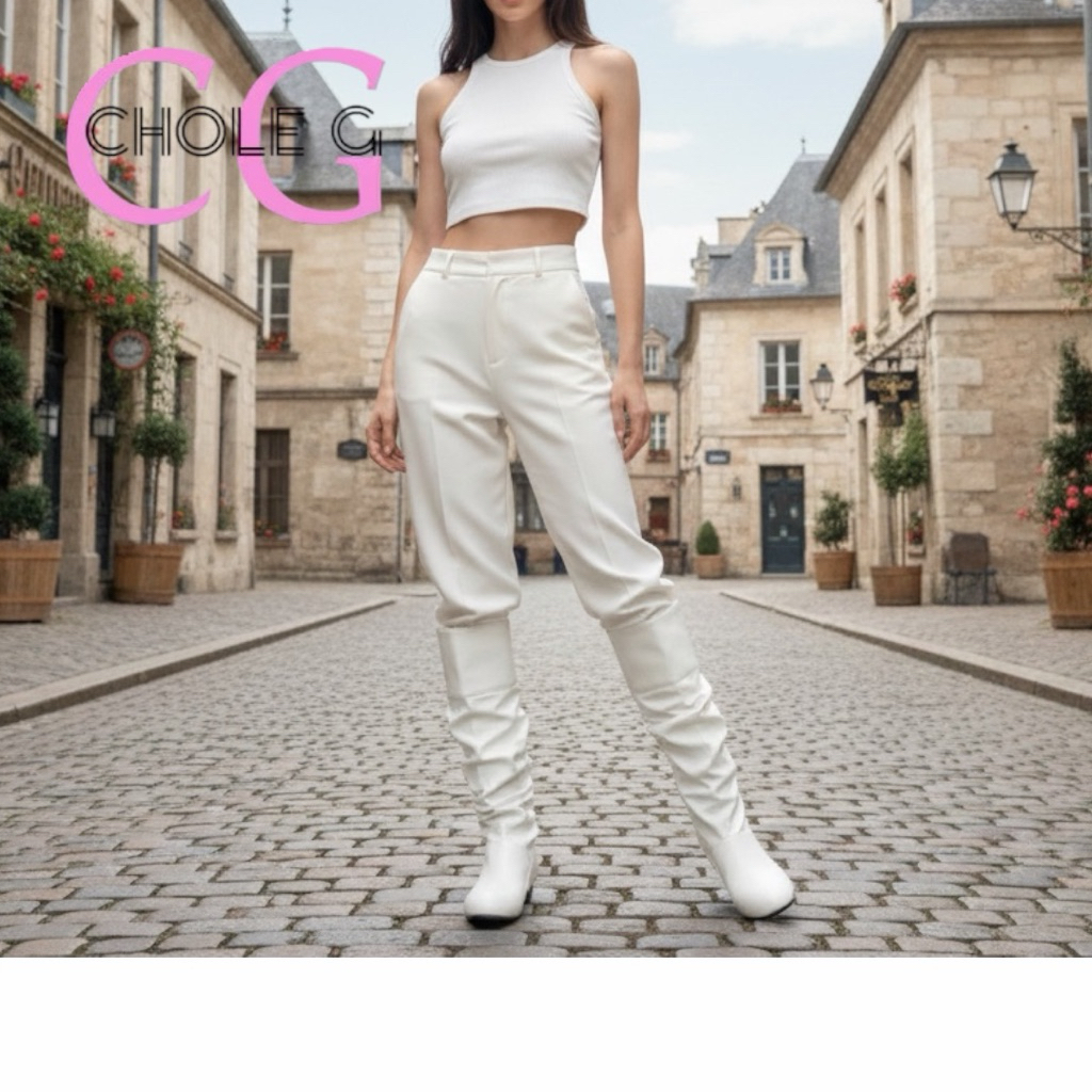 [ส่งด่วนถึงภายใน3ชม.ได้👍] Chole G: Honey PP Korea Boots (SH0264)รองเท้าบูทยาว หนัง - รูปที่ 4