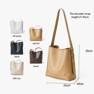 NAWOELITE Bucket Bag กระเป๋า กระเป๋าสะพายแฟชั่น กระเป๋าสะพายไหล่ กระเป๋าสะพายข้างผู้หญิง กระเป๋าถังคลาสสิค crossbodybag