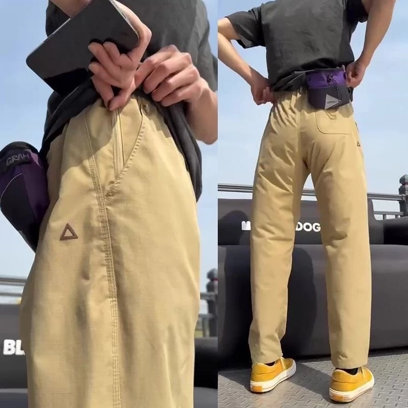 A2216#กางเกงแฟชั่นสไตล์เกาหลีล่าสุด ผ้ายืดใส่สบายกระเป๋ามีซิป thumbnail 5