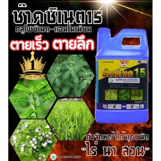 (ยกลัง3แกลลอน) กลูโฟซิเนต แอมโมเนียม ช๊าคซิเนต4ลิตร(ฟ้า)