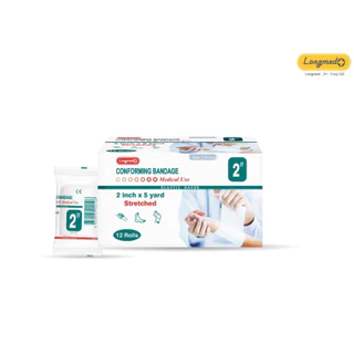 Longmed Conforming Bandage ผ้ายืดพันแผล ผ้าก๊อซแบบม้วน 1 ม้วน
