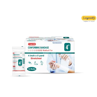 Longmed Conforming Bandage ผ้ายืดพันแผล ผ้าก๊อซแบบม้วน 1 ม้วน