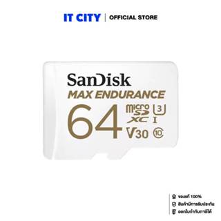 SANDISK MAX ENDURANCE MicroSDXC 64GB,100/40MB/s,C10,U3,V30 M…
